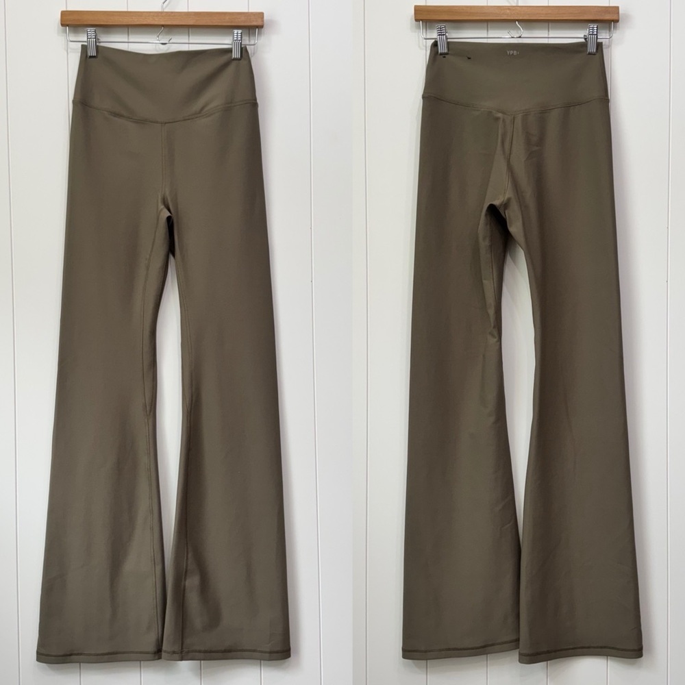Abercrombie & Fitch YPB SculptLux Flare Legging Pants Women’s Size Medium Green